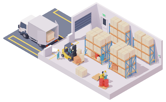 倉庫の中のイメージ